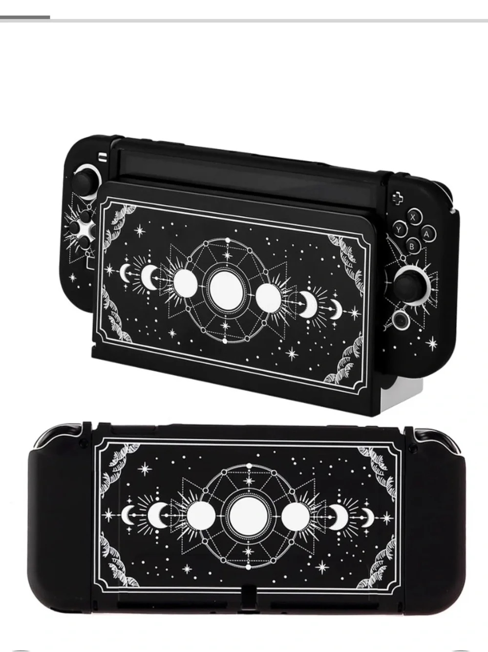 Nintendo Switch OLED w JoyCon Controller Protective Shell & Dock Case 4 Pc. Set